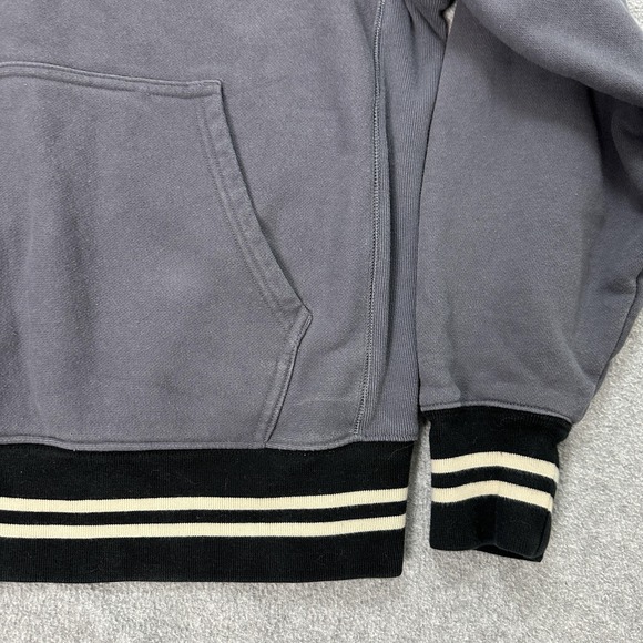 Champion Reverse Weave Hoodie Mens Large Gray Athletic Club Two Tone Sweatshirt - Picture 8 of 9